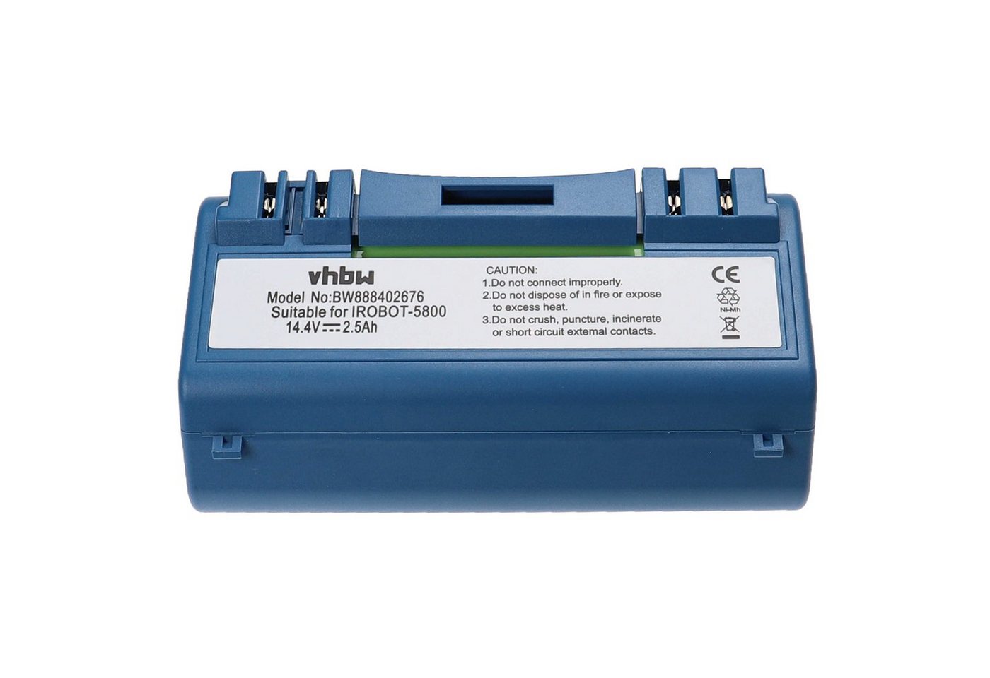 vhbw passend für iRobot Scooba 5900, 340, 330, 350, 34001, 5806, 385, 5910, Staubsauger-Akku NiMH 2500 mAh von vhbw