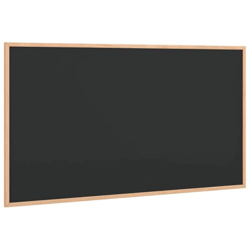 vidaXL Kreidetafel mit massivem Kiefernholzrahmen Schwarz 100x55 cm, Tafel, Kreidetafel für Wand, Schreibtafel für Büro, Küchentafel von vidaXL