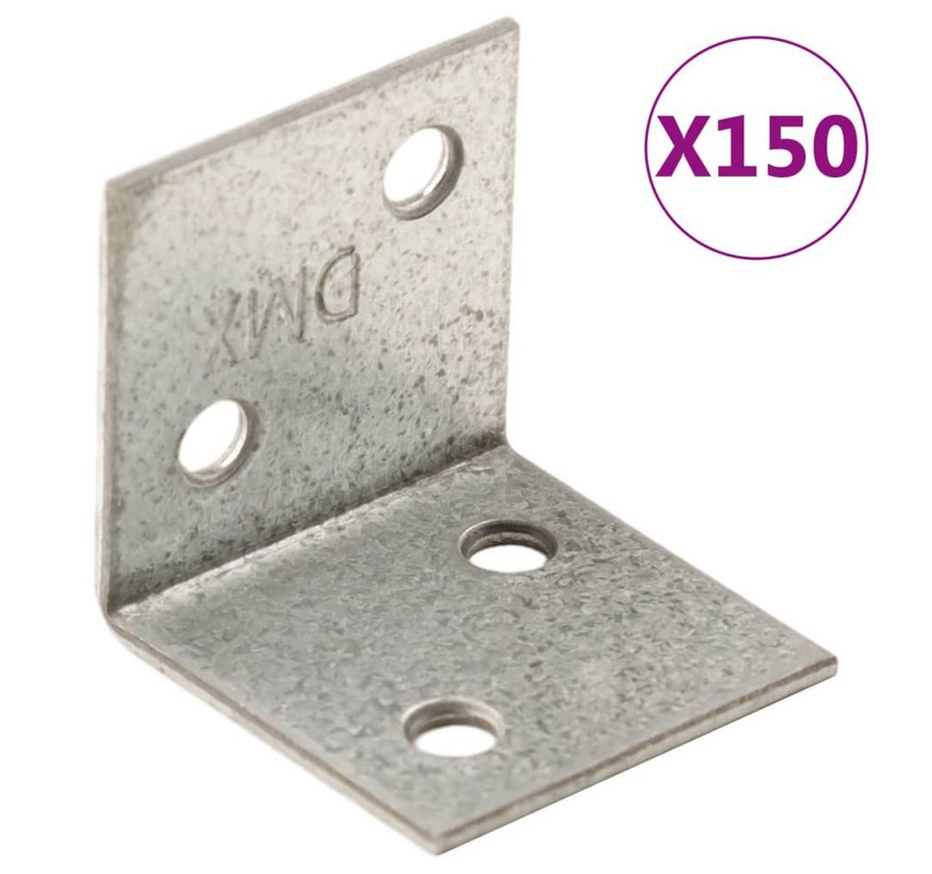 vidaXL Wandhalter, Winkelhalterungen 150 Stk. 2 mm 30x25x30 mm Verzinkter Stahl vidaXL Wandhalter, Winkelhalterungen 150 Stk. 2 mm 30x25x30 mm Verzinkter Stahl von vidaXL