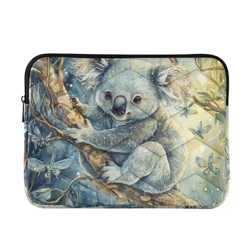 Art Koala A River Laptop-Hülle für 38,1-40,6 cm (15-16 Zoll), niedliche Laptop-Tasche für Arbeit und Reisen von voucong