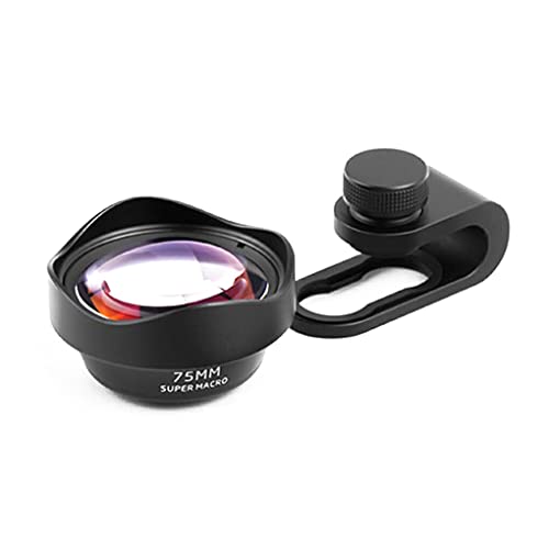 vreplrse Universal Professional Clip on Phone Camera Lenses Abnehmbare Mehrfachbeschichtung 75 mm Makroobjektiv Smartphone Fotografie von vreplrse