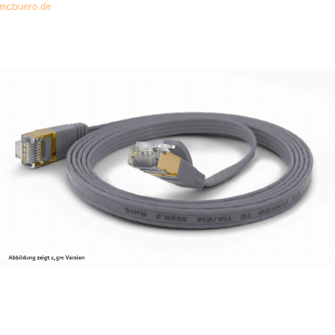 wantec wantecWire Patchkabel CAT6A extraflach FTP grau 3,0m von wantec