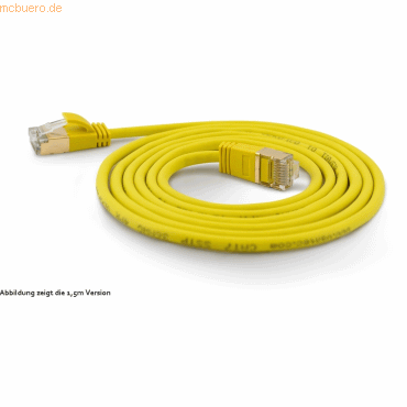 wantec wantecWire Patchkabel CAT7 extradünn SSTP gelb 2,0m von wantec