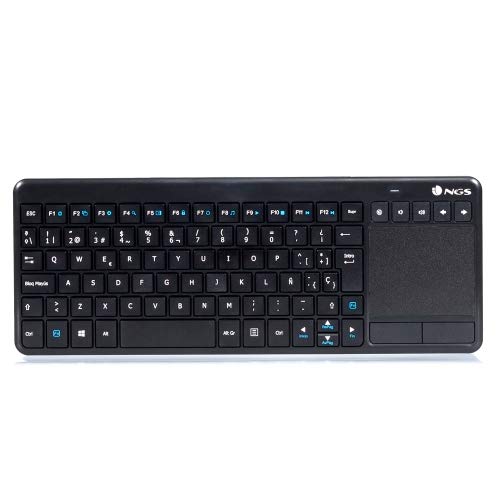 watiowave Kabellose Multimedia-Tastatur mit Touchpad, Schwarz, ideal für die Steuerung von TV, Multimedia-Geräten und erleichtert Navigationsaufgaben. watiowave Kabellose Multimedia-Tastatur mit Touchpad, Schwarz, ideal für die Steuerung von TV, Multimedia-Geräten und erleichtert Navigationsaufgaben. von watiowave