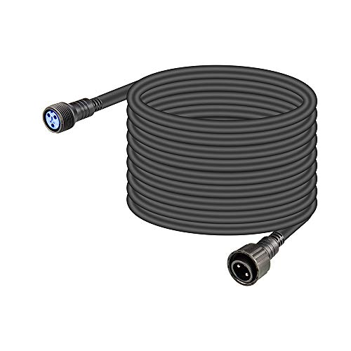 5m Power Cable Ac Plug Cable Power Connectors Buchse Wasserdicht, Led Outdoor Scheinwerfer ip65 Power Cord Licht Kabel, 3 Pin Waterproof Power Extension Cables für Par Strahler Verlängerungskabel von wecan