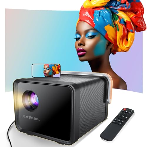 Weelikeit Beamer, 4K Full HD 1080P Beamer, Smart Projector 5G WiFi 6 BT 5.0, Home Tragbare Beamer Heimkino, Outdoor projektor mit automatischer Keystone Funktion, kompatibel mit Smartphone von weelikeit