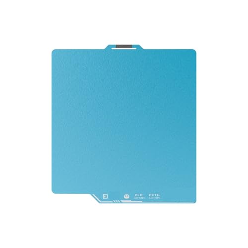 wenwendianzi Bauplatte CryoGrip/CryoGrip Pro 257x257mm Federstahl doppelseitig strukturiert for Lab P1P P1S A1 3D-Drucker(CryoGrip Pro A,2PCS) von wenwendianzi