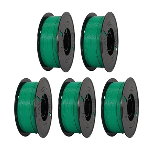 wenwendianzi Neuestes HS-PETG 3D-Druckerfilament 1,75 mm Hochgeschwindigkeits-3D-Druckmaterial Hyper PETG 5 kg 10 kg Mischfarbe(5KG Green) von wenwendianzi