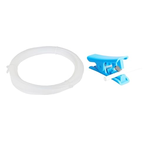 wenwendianzi PTFE-Schlauch for Labor P1P AMS A1 Mini 3D-Drucker Rohr Bowden Extruder 1,75 mm Filament 2,5 x 4 mm Labor-3D-Zubehör(White 4 meter Cutter) von wenwendianzi