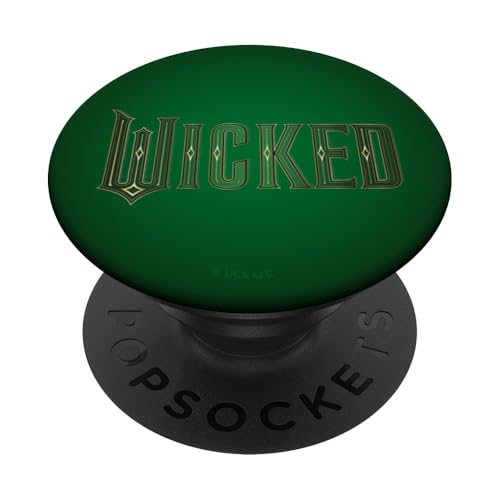 Wicked Movie Logo Emerald Green PopSockets Klebender PopGrip von wicked