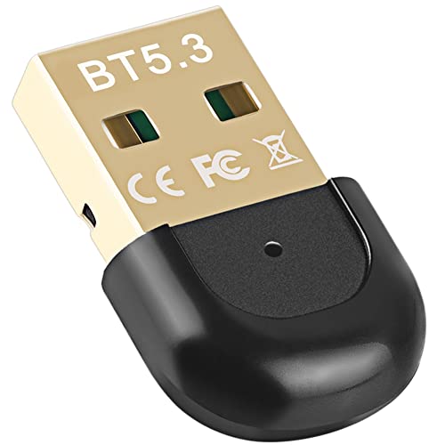 wiianoxd 1 Stück USB Bluetooth 5.3 Adapterempfänger USB Wireless Bluetooth -Sender Kostenloser Treiber für Desktop -Computer von wiianoxd