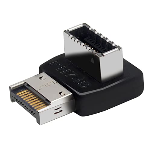 wiianoxd Computer-Motherboard Typ E USB 3.1 Type-E Schnittstelle Lenkbogen vorne Typ C installierter Adapter (PH74B) von wiianoxd