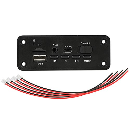 wisspair 2X3W VerstäRker DC 5V MP3 WMA Wireless Bluetooth 5.0 Decoder Board Audiomodul USB FM TF Aufnahme Radio AUX Eingang für Auto von wisspair