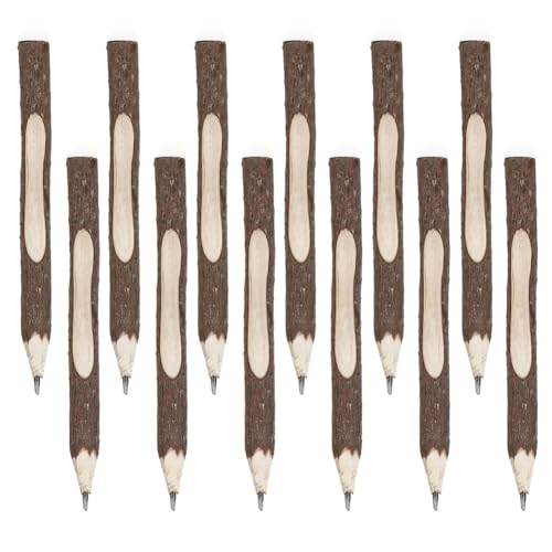 wllqinte Holzbleistifte aus Graphit, 12 PCS Holz Bleistift Set, Bleistift Personalisiert, Bleistifte Kinder Mitgebsel, Holzfällerlook, Kindergeburtstag Geschenk Partygeschenk, Schulbedarf Briefpapier von wllqinte