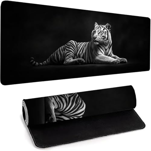 XXL Gaming Mauspad 600 x 300 x 3mm - XXL Mousepad - Tischunterlage Large Size - rutschfeste Gummibasis - Verbessert Präzision und Geschwindigkeit, für Computer Professionelle Gamer Schwarz Tier 9-3 von wohoaqio