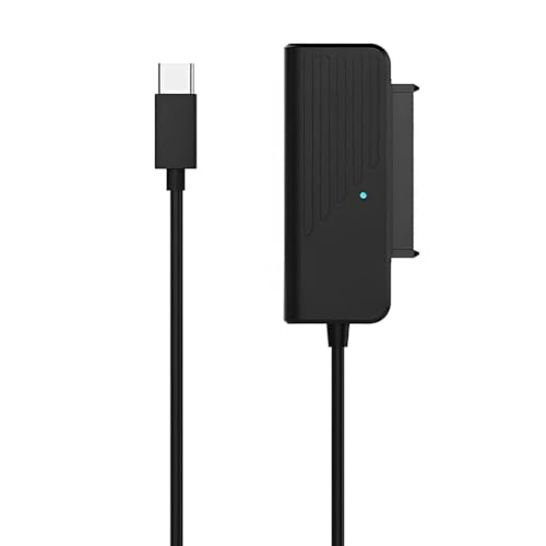 worien Typ-C-Zu-SATA-Kabel für SSD-Festplattentreiber-Adapter, USB 3.1 zu SATA III, Kompatibel für 2,5-Festplatten und SSD-Adapter von worien