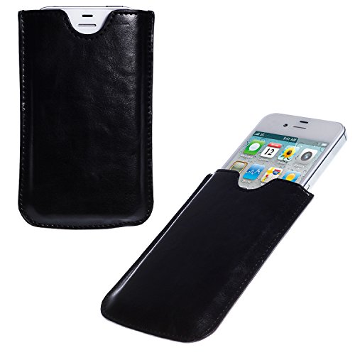 wortek Tasche Apple iPhone 3G / 3GS / 4 / 4S Etui Schwarz Glossy von wortek