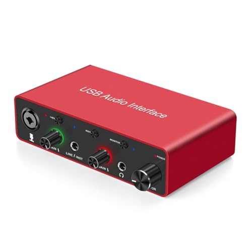 wudoo 192KHz USB Audio Interface Soundkarte XLR Interface Studio für Podcast Aufnahmegeräte Professional von wudoo