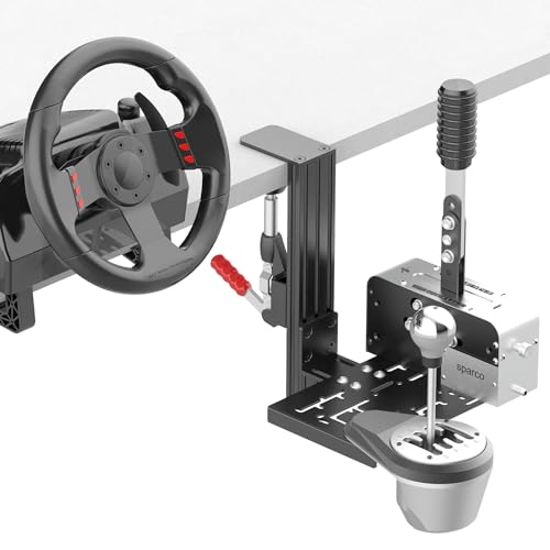 Universal Schreibtisch Halterung Für Racing Sim Shifter Handbremse Kompatibel mit Logitech G Driving Force Shifter, Thrustmaster TH8A Shifter&TSS Handbremse, Fanatec ClubSport Shifter, USB Handbremse von wuutyty