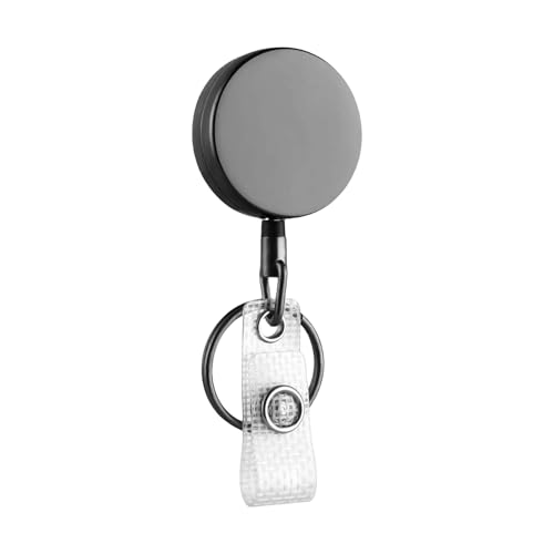 Ausziehbarer Schlüsselanhänger, robuster Karabiner-Halter, Ausweishalter für Büro, Schule Ausziehbarer Schlüsselanhänger, robuster Karabiner-Halter, Ausweishalter für Büro, Schule von xbiez