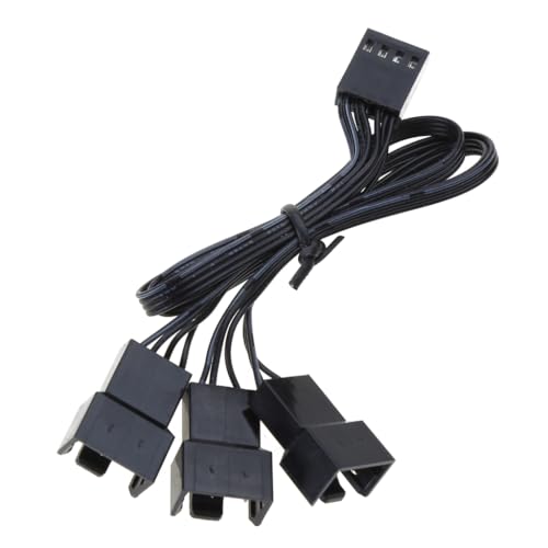 xbiez 4-poliger PWM Lüfter Netzteil Kabel Splitter 2 Wege PC Interne Motherboard Verlängerungskabel Adapter Kabel Draht für Computer von xbiez