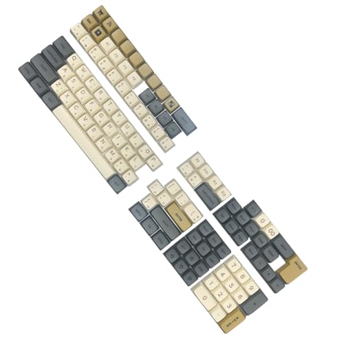 xbiez Ergonomische XDA-Profil-Tastenkappen, japanische Tastenkappe für 64/68/75/87/98/104/108 Tastatur-Enthusiasten, Tastenkappen für verbessertes Tippen von xbiez