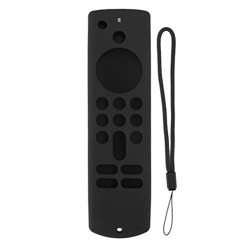 Fernbedienung Silikon Schutzhülle Fire TV Stick Anti-Rutsch mit Lanyard 3. Generation (Black) von xctopest