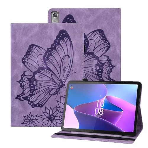 xinyunew Hülle für Apple iPad 10.2/10.5/iPad Air 3, Dünne Leichte PU Leder Tablet Hülle mit Auto Schlaf/Aufwach Funktion Wach Tablet Cove, Lila von xinyunew