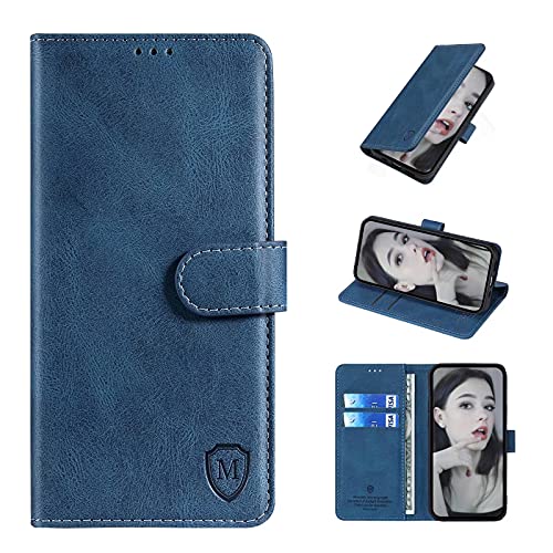 xinyunew Wallet Serie Handyhülle für Oppo Reno 8 Pro + 5G Hülle Leder Flip Case Cover Schutzhülle für Oppo Reno 8 Pro + 5G Tasche, Blau von xinyunew