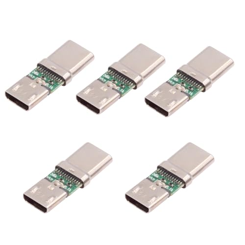 xiwai 5 Stück/Lot USB 2.0 Micro 5-polige Buchse auf USB-Typ-C-Stecker, Stromdaten, PCB-Test, DIY-Board, PCBA-Adapter für Laptop, Tablet, Telefon von xiwai