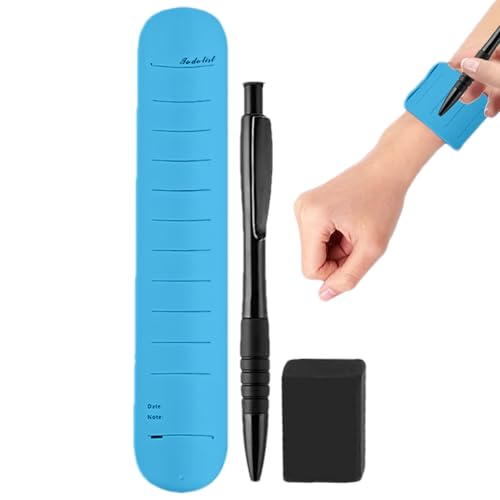 xowwyue Memo Slap Armbänder, Memo -Handgelenkband | Tragbares Slap -Armband mit Stift und Radiergummi,Silikon wasserdichtes Armband für die Arbeitserinnerungsliste Täglicher Organisation xowwyue Memo Slap Armbänder, Memo -Handgelenkband | Tragbares Slap -Armband mit Stift und Radiergummi,Silikon wasserdichtes Armband für die Arbeitserinnerungsliste Täglicher Organisation von xowwyue