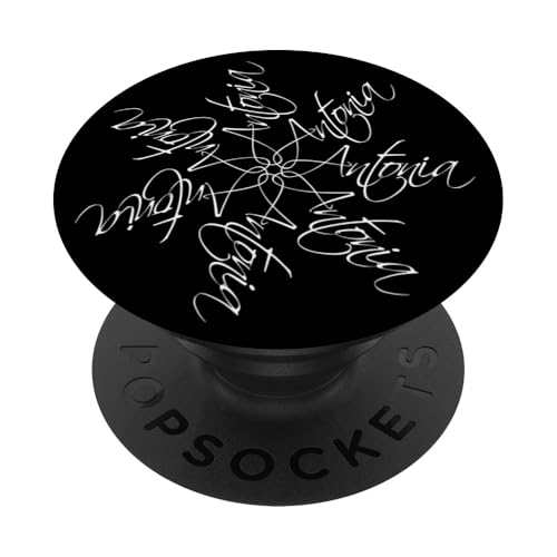 Antonia Name Vorname Namensmandala Personalisiert Blume PopSockets Klebender PopGrip von xsylxDesigns Namen Geschenkideen Geschenke