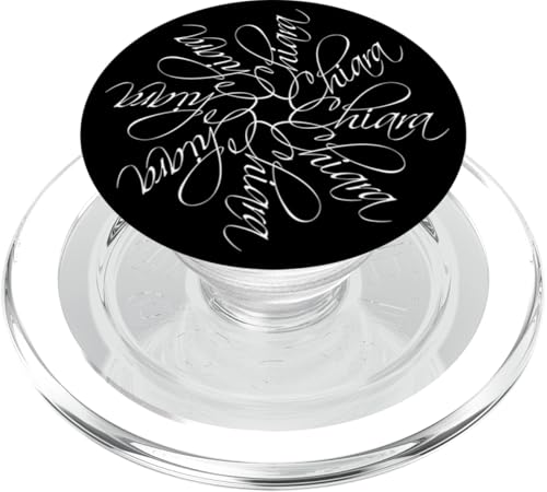 Chiara Name Vorname Namensmandala Personalisiert Blume PopSockets PopGrip für MagSafe von xsylxDesigns Namen Geschenkideen Geschenke