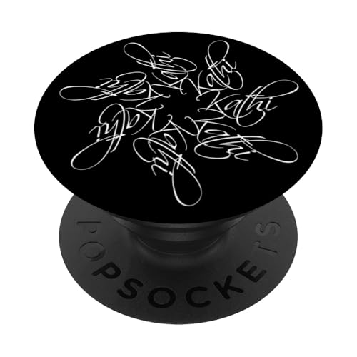 Kathi Name Vorname Namensmandala Personalisiert Blume PopSockets Klebender PopGrip von xsylxDesigns Namen Geschenkideen Geschenke