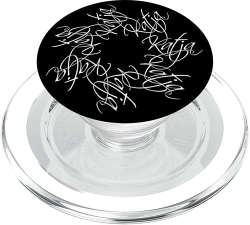 Katja Name Vorname Namensmandala Personalisiert Blume PopSockets PopGrip für MagSafe von xsylxDesigns Namen Geschenkideen Geschenke