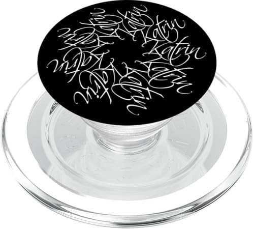 Katrin Name Vorname Namensmandala Personalisiert Blume PopSockets PopGrip für MagSafe von xsylxDesigns Namen Geschenkideen Geschenke