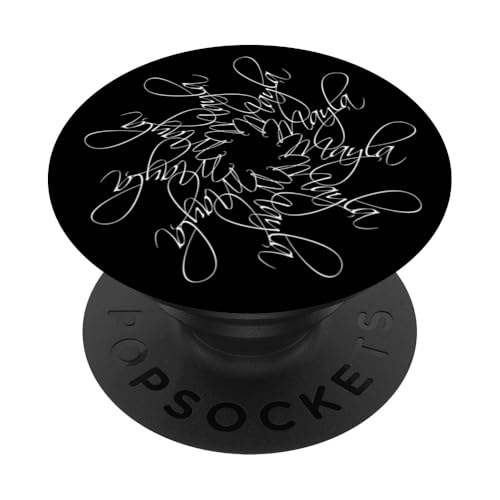 Mayla Name Vorname Namensmandala Personalisiert Blume PopSockets Klebender PopGrip von xsylxDesigns Namen Geschenkideen Geschenke