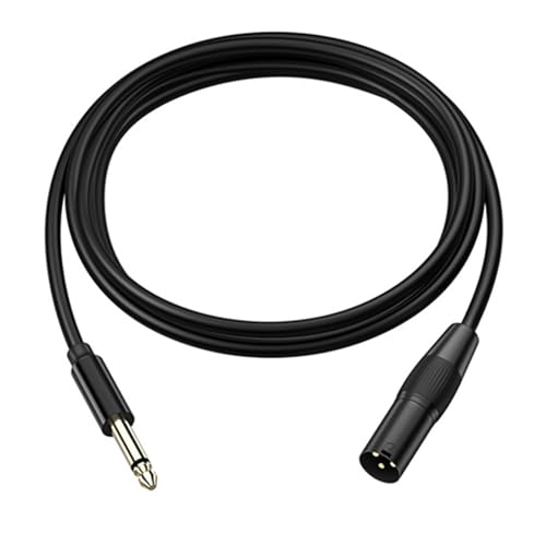 yabaikekeji 3Pin Mikrofon Verlängerung Kabel Adapter 3Pin Stecker Auf 6 35mm Stecker Mikrofon Anschlüsse Für Lautsprecher Mixer Verstärker von yabaikekeji