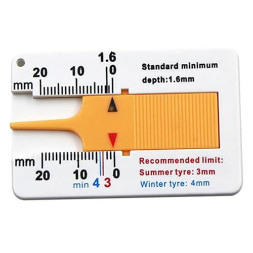 Reifen Profiltiefenmesser Kunststoff Reifenprofil Tiefenmesser,Reifenprofiltiefenmesser Mit Schlüsselanhänger, Tyre Tread Depth Gauge Tiefe Meter Vernier Tiefenmessschieber, Measure Tool Reifen Profiltiefenmesser Kunststoff Reifenprofil Tiefenmesser,Reifenprofiltiefenmesser Mit Schlüsselanhänger, Tyre Tread Depth Gauge Tiefe Meter Vernier Tiefenmessschieber, Measure Tool von yakermur
