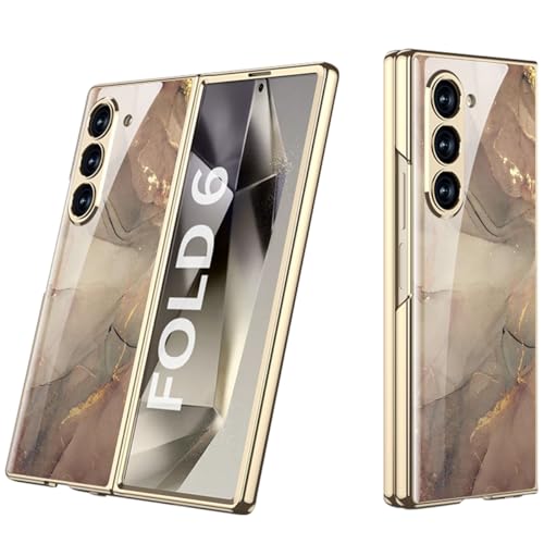 yanzi Kompatibel mit Samsung Galaxy Z Fold 6-5G Hülle(2024)+3D Panzerfolie[Ultra Dünne]-[Bumper]-[Stoßfeste] 3D Glas Schutzhülle Handyhülle für Samsung Galaxy Z Fold 6-Mehrfarbig-15 von yanzi