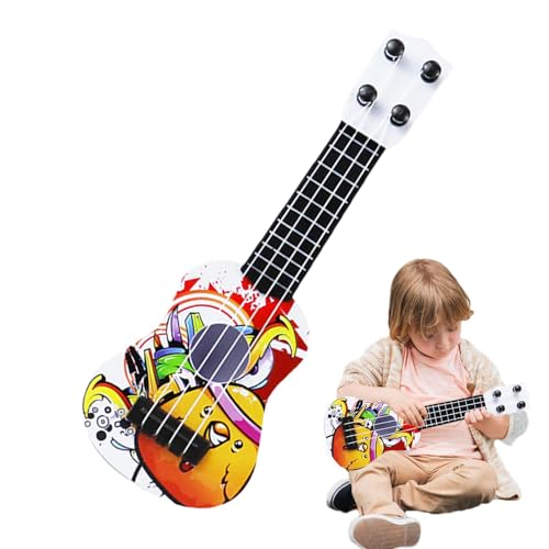 Gitarre Für Kinder Kinder Ukulele Spielzeug 4 Saiten Ukulele Gitarre Spielzeug Mit 4 Verstellbaren Saiten Ukulele Gitarre Spielzeug Ukulele Instrument Musikinstrument Früherziehung Spielzeug von yanzisura