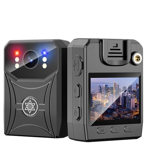 yasoe 4K Mini-Polizeikamera Digitaler Videorecorder Camcorder Kamera IR-Nachtsicht-Körperkamera Sport-Rückclip mit WLAN von yasoe