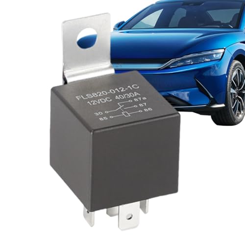 ycezw Kfz-Relais, Austausch elektrischer Relais | 12V/24V elektrisches 7Vdc Autorelais | Mehrzweck-Hochleistungs-4-Pin/5-Pin-wasserdichtes Autozubehör für von ycezw