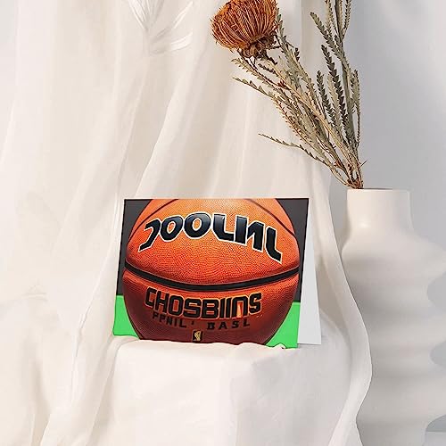 Grußkarte mit Basketballhintergrund, blanko, 10 x 15 cm, für alle Anlässe geeignet. von yefan