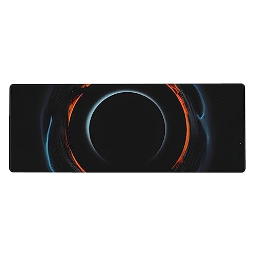 Mysterious Cosmic Black Holes Large Mouse Pad with Stitched Edges Keyboard Mouse Pad for Office and Home Use (80cm X 30cm) von yefan