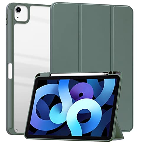 yeliot Hülle 10,9 Zoll für iPad Air 5. 4. Generation Hülle, Air 5 2022/Air 4 2020, Trifold Stand Schutzhülle Clear Cover mit Stifthalter Auto Wake/Sleep von yeliot