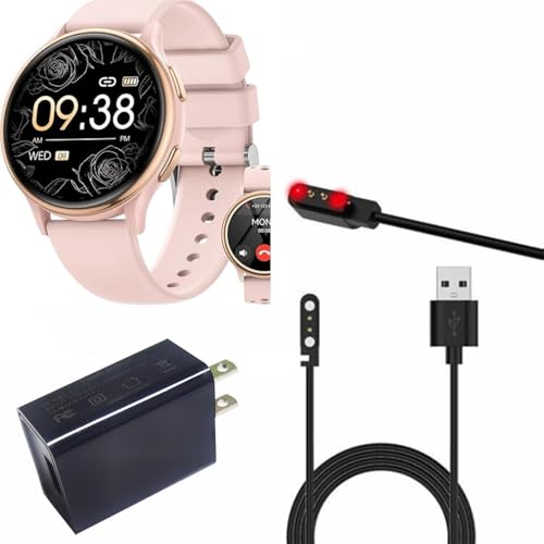 yiqungo Smartwatch-Ladegerät für RUXINGX K53 G53, magnetisches USB-Smartwatch-Ladekabel, 2-poliges Kabel, Ladegerät für Smartwatch von yiqungo