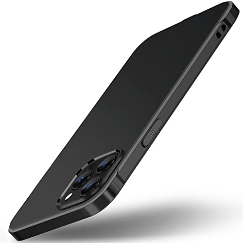 ykooe iPhone 12 Pro Max Hülle Silikon, Weichem TPU Case Dünne Handyhülle für iPhone 12 Pro Max (Schwarz) von ykooe