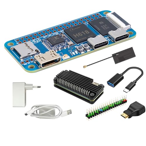 youyeetoo Banana Pi BPI-M4 Zero Einplatinencomputer, 4G RAM 32G eMMC, 1.5GHz Allwinner H618 Quad-Core CPU, Unterstützung 4K Display Run Ubuntu, Pi Zero 2 W Alternative (Metallkoffer-Bausatz) von youyeetoo