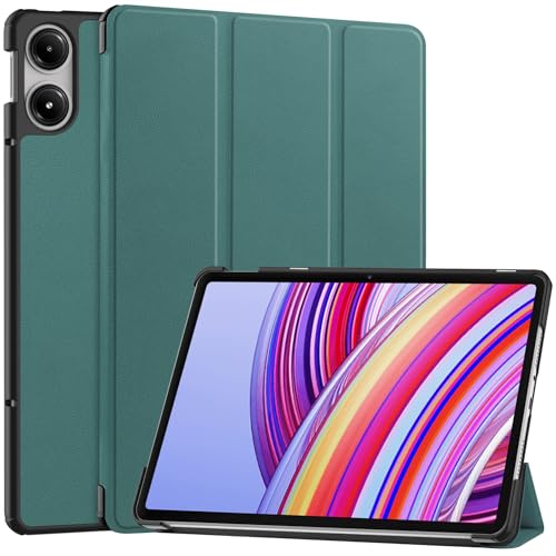 zZjoOoj Case for Redmi Pad Pro/Xiaomi Poco Pad(2024) 12.1 Inch, Ultra Thin Lightweight Protective Case with Stand Function and Auto Sleep/Wake Function - Green von zZjoOoj